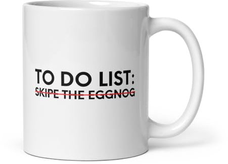 Teegarb Letter Blanket Lustige Aufgabenliste Skipe the Eggnog, Weihnachten, Damen, Herren, Weihnachtssarkasmus 2