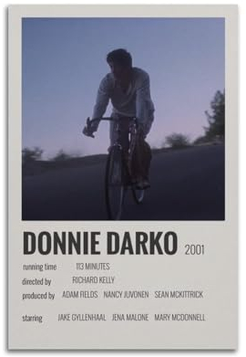 Zamou Donnie Darko Leinwand-Poster, Wandkunst, dekoratives Wohnzimmer-Poster, Schlafzimmer-Poster, 30 x 45 cm, ungerahmter Stil