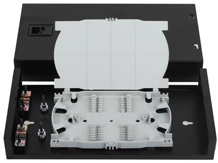 Xunsomten - Boîtier de fibre optique à montage en rack à 6 ports pour armoire à racks, boîtier de panneau de brassage LGX