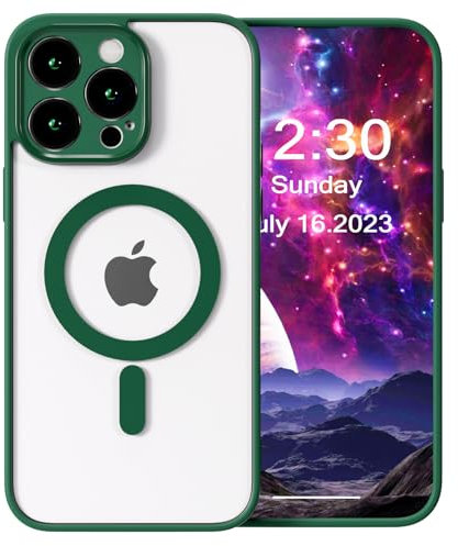 GANGANPRO Stronger Magnetica per iPhone 11 Custodia,Compatibile con MagSafe,Opaca Sottile Antiurto Anti-Impronte Anti-Graffio Protettiva Cover per iPhone 11 6.1 - Verde