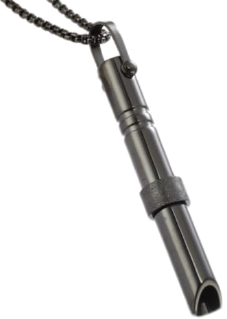 Tomuku Rauchentwöhnung Halskette, Atemkette mit Stressabbau-Ring V2 Halskette Mit Widerstand Rauchentwöhnung für Herren Damen Meditation Entspannung (schwarz)