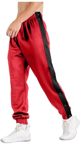 Jogginghose Knopfleiste Seitlich, Reha Hose Damen, Seitlich Zu öffnen Schnellfickerhose Loose Elastisch Sweatshose Trainingsanzug Unisex Hosen Sportswear Sweatpants Trainingshose Basketball 2024
