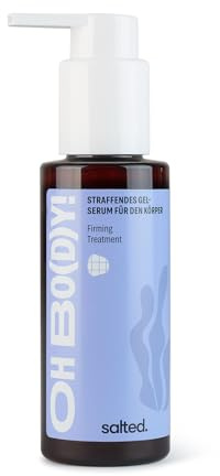 salted. Straffendes Gel-Serum für den Körper | 100 ml | Für mehr Feuchtigkeit, Elastizität und sofortige Hautstraffung | Gemilderte Dehnungsstreifen sehen | Für alle Hauttypen | Vegan