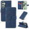 Reshias Cover Per Samsung Galaxy S24 FE 5G (non per S24) con 1 Pezzo Vetro Temperato Pellicola Protettiva, Pelle PU e Flip Custodia, Funzione Supporto e Portafoglio Caso (Blu)