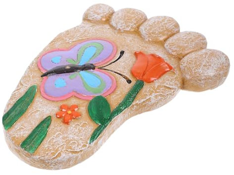 Milisten Pierre Décorative Résine Pour Jardin Pavé De Passage Extérieur Élément De Décoration Pour Cour Et Allée Motif De Pied Hyq Terre