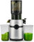 Fretta Entsafter Slow Juicer mit 108 mm XL Öffnung&1L Kapazität,Entsafter Gemüse und Obst,200W Saftpresse elektrisch mit Cold Press,Einfache Reinigung und Leiser Motor,BPA-frei,(Metallic Silber,1L)