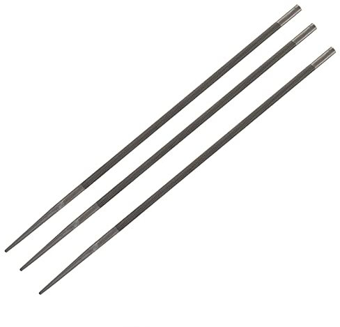 Lime de Tronçonneuse électrique, Ensemble de 3 Pièces, Kit D'affûteuse de Limes de Tronçonneuse Ronde de 5,2 Mm pour Limes de Tronçonneuse,
