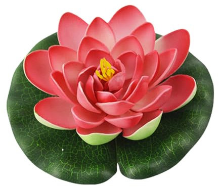 Rudiaoa Dekorative künstliche Lotusblumen, künstliche Schaumstoff-Lotusblumen, Seerosen für Aquarien und Teich-Dekorationen