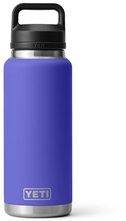 YETI Rambler 1020.6 g Leak-Proof Vacuum Insulated Stainless Steel Bottle with Sip Cap, Ultramarine Purple