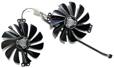 BDAKQJV Scheda Grafica Ventola di Raffreddamento Compatibile con XFX RX 6600 XT GPU Fan Speedster SWFT 210 RX 6600 XT RX 6600 8G Ventole for schede Video da Gioco Radeon FDC10U12S9-C