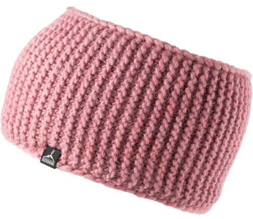 ALTIDUDE Merino Stirnband Cloud Grob Strick Kopfband Ohren Schützer Alpaka Wolle pink