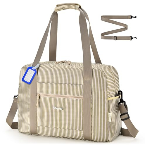SPAHER Handgepäck Tasche 40x30x15 British Airways Faltbare Reisetasche Flugzeug Klein 20L Weekender Damen Herren Travel Duffle Bag Sporttasche Schwimmtasche Carry On Luggage Bag