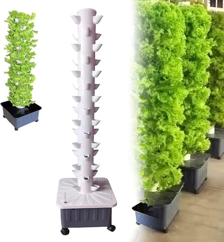 Système de culture hydroponique de tour hydroponique, système de culture hydroponique, vertical, jardin intelligent, tempête de croissance des fruits et légumes, 45 emplacements pour plantes
