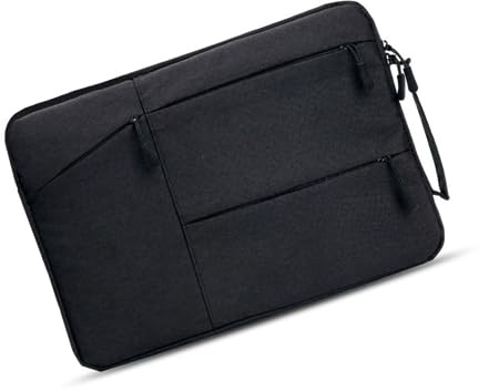 KONTONTY Sacoche Portable pour Ordinateur Portable Oxford Housse pour Hommes et Femmes Design Imperméable et Organisé Sacoche Rose avec Poches Intérieures et Extérieures