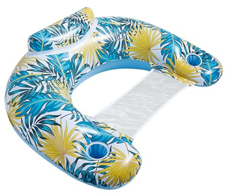 Schwimmender Poolstuhl - PVC aufblasbare Sofa mit integriertem Träger | Großer Pool -Sessel, Zattera entspannen Sie Sich auf See, See, Sommerferien
