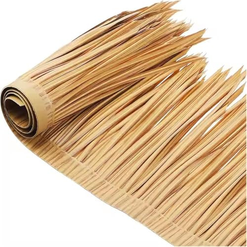 Rotolo di copertura in paglia artificiale for padiglione da giardino, pannello in paglia di palma sintetica resistente alle intemperie for decorazione di bar all'aperto(1.64x32.8ft)