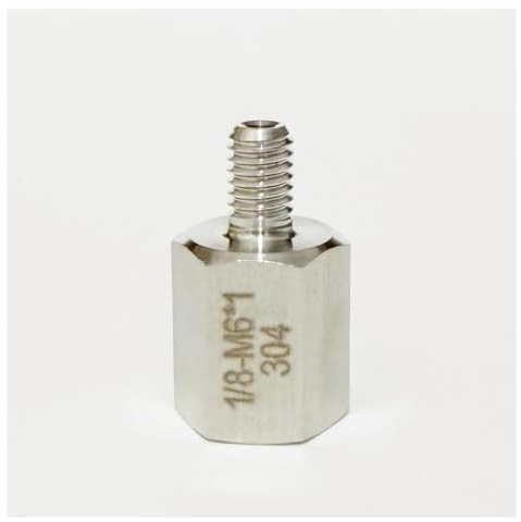 MDBJTCYZN 1/8 BSPP Weibliche Zu M16x1.5 Männlichen 304 Edelstahl Hochdruck Rohr Fitting Anschluss