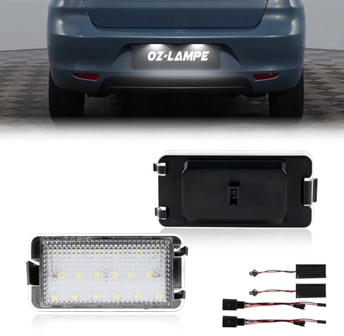 OZ-LAMPE Kennzeichenbeleuchtung für SEAT ALTEA AROSA IBIZA CORDOBA LEON | 2 Stücke LED Kennzeichen beleuchtung für TOLEDO Ⅲ, Led Beleuchtung mit Canbus Fehlerfrei