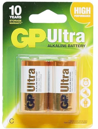 GP C LR14 Ultra High Performance Alkaline-Batterie, 1,5 V, 2 Stück