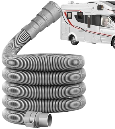 Genérico Kit De Tubería De Desagüe para Caravanas - 2/4/6/10 M Tubería De Desagüe Flexible Plegable Y A Prueba De Fugas, Compatible con Sistemas De Mangueras De Desagües De 28 Mm A 42 Mm