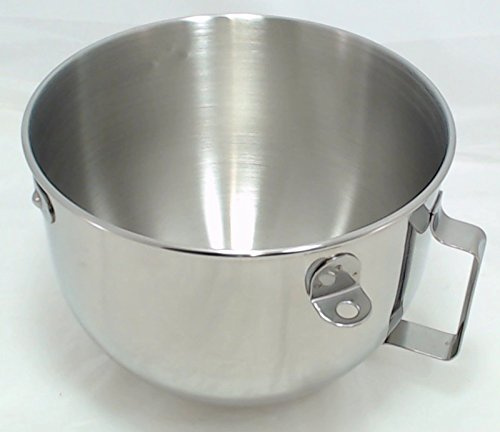 KitchenAid 5 Quart Bol para mezclar (de acero inoxidable pulido (sólo para adaptarse a kg 5-quart KitchenAid mezcladoras de: 220 – 240)