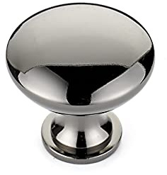 RICHELIEU Contemporary Metal BP904191 Copperfield Collection 1-3/16 in (30 mm), Functional Cabinet Knob, Black Nickel