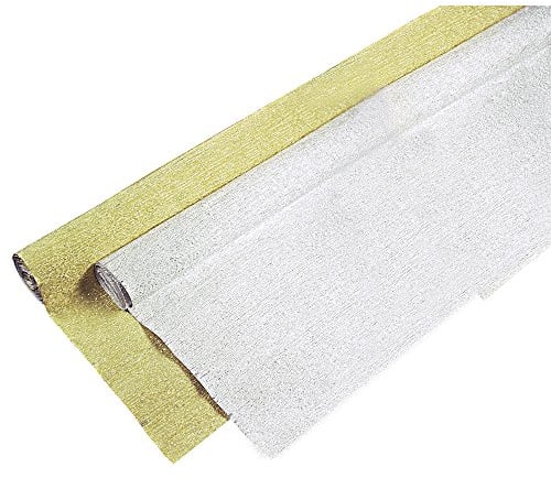 Alu Krepp 50x250cm silber
