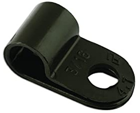 Connect 30354 Black Nylon P-Clip 19.0mm 100pc