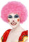 Smiffys Verrückter Clown Perücke, Rosa, 120g