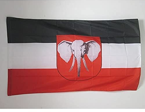 AZ FLAG - Drapeau Kamerun 1884-1916 - 150x90 cm - Drapeau Empire Colonial Allemand 100% Polyester Avec Fourreau et cordelette - Pavillon 110 g