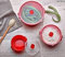 BS 3pc Vintage Microwave Food Container Set with Lids (Pastal Green) - Small (500ml), Medium (1L), Large (2L) - FOOD_STORAGE_CONTAINER