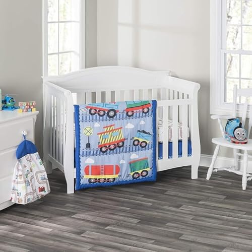 Everyday Kids 3-teiliges Bettwäsche-Set für Kinderbett, inkl. Steppdecke, Spannbetttuch und Staubrüschen