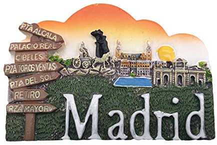 3D Madrid Spanien Kühlschrank Kühlschrankmagnet Tourist Souvenirs Handgemachte Harz Handwerk Magnetische Aufkleber Home Küche Dekoration Reise Geschenk