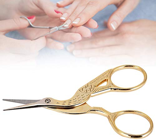 Nagelschere Edelstahl Professionelle Vintage Nail Art Edelstahl Schere Maniküre Scherwerkzeuge Gold Vintage Carving Design unverwechselbar und Mode