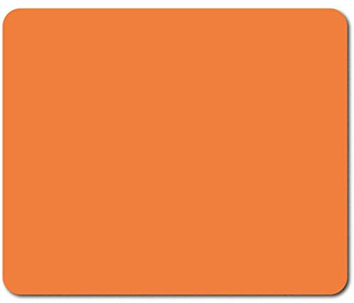 Rectangle Mouse Mat - Autumn Orange Colour Block 23.5 x 19.6 cm (9.3 x 7.7 inches) for Computer & Laptop, Office, Non-slip Base #44185