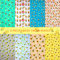Bienenstoff mit Honigbienenmuster, Stoffe, Fat Quarters Thema, Quilten, Blume, bedruckte Bastelbündel für DIY, Nähen, Quilten, Basteln, 50,8 x 50,8 cm, 8 Stück