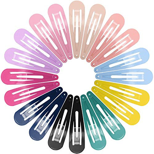 40 Pcs Snap Hair Clips Large, Funtopia 2.8 Inch Long Non Slip Metal Hair Clips for Women Girls, Hair Barrettes Hair Accessories (Multicolor)