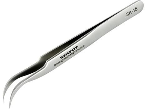 TOWOT Pinzette di precisione, in acciaio inox aquila becco pinzette per artigianato,