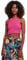 Urban Classics Cropped Rib Top, Bright Violet, M Donna