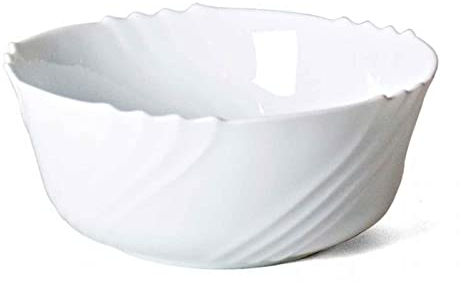 Acan Ensaladera Capacidad 2 L. ensaladera, Recipiente para Palomitas, Aperitivos, Fruta, Ligero y Resistente. Color Blanco. Diametro 22,5 cm