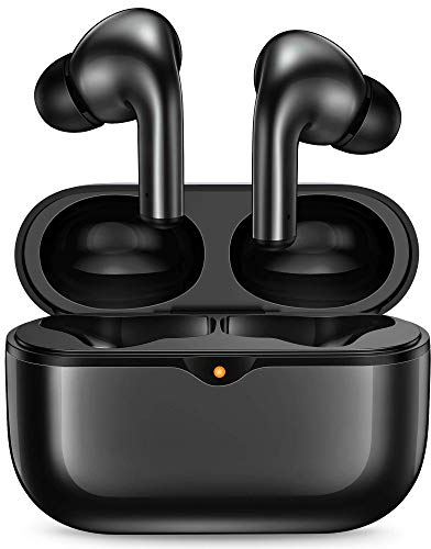 VOGHERB Bluetooth 5.1 Kopfhörer, In Ear Kabellos mit 10mm Audiotreiber, intensiver Bass, AI Noise Cancelling, HiFi Stereo, 46 std Spielzeit, Aufladen USB-C, IPX7 Earbuds, Schwarz, OW30