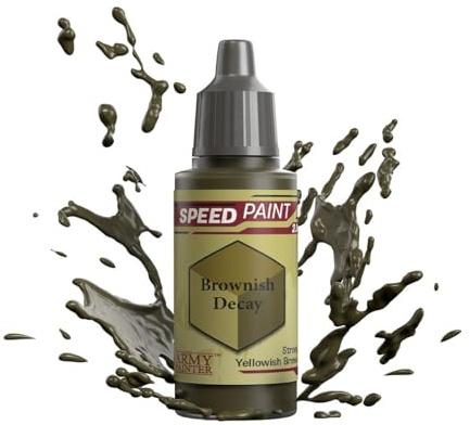 The Army Painter Speedpaint Brownish Decay 2.0, Single Modellbau Acrylfarbe 18ml Einschichtige Lackierlösung Für Fantasy Tabletop Miniatures Like Warhammer 40k Figuren und DnD Miniatures