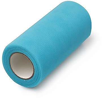 MAOYUTOU Tüll Stoff Rolle 23mx15 cm Blau Tüll Hochzeit Hochzeit Dekoration Tisch Deko Tüllband für DIY Tutu Rock Handwerk Bogen Party Dekoration Crafts Geschen