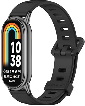 CHULN Sportarmband kompatibel mit Xiaomi Mi Band 8 Ersatzband,Mi Band 8 Armband Weich und Wasserdicht Silikonband