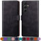 SUANPOT Coque pour Samsung Galaxy S23 FE [RFID Blocage] [Magnétique Protection] Fentes pour Cartes Etui Portefeuille Premium en Cuir PU Le Noir