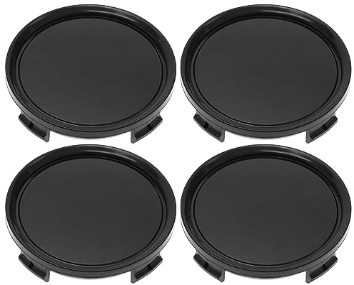 SG Store 4 Stück 74 Mm Auto-Radmitte Nabenkappen Abdeckungen Teilenummern B66470207/B66470200 Räder Felgennabenkappe Radkappen Automobilteile ABS, Schwarz