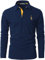 LIUPMWE Mens Polo Long Sleeve Shirt Cotton Golf Giraffe Tennis T-Shirt Tops,Blue-09,XL