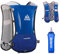 TRIWONDER 5L Ultraleichter Trinkrucksack, Trail Run Rucksack Trinkweste, Hydration Pack Fahrradrucksack für Marathon, Laufen, Camping, Wandern (Blau - mit 500ml Trinkflasche, Einheitsgröße)