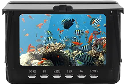 Topyond Unterwasserkamera-Fischdetektor 5000 MAh IP68 Wasserdicht 1080P USB 5-Zoll-Unterwasserkamera-Fischfinder Mit Seil Handfischdetektorausrüstung Für Boot Kajak Kanu Ponton 20 M