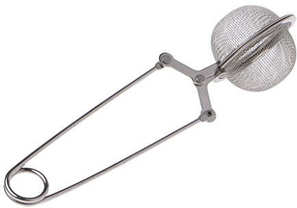 Mesh Strainer Snap Ball Loose Leaf Tea Infuser Stainless Steel Secure Locking Tea Filter